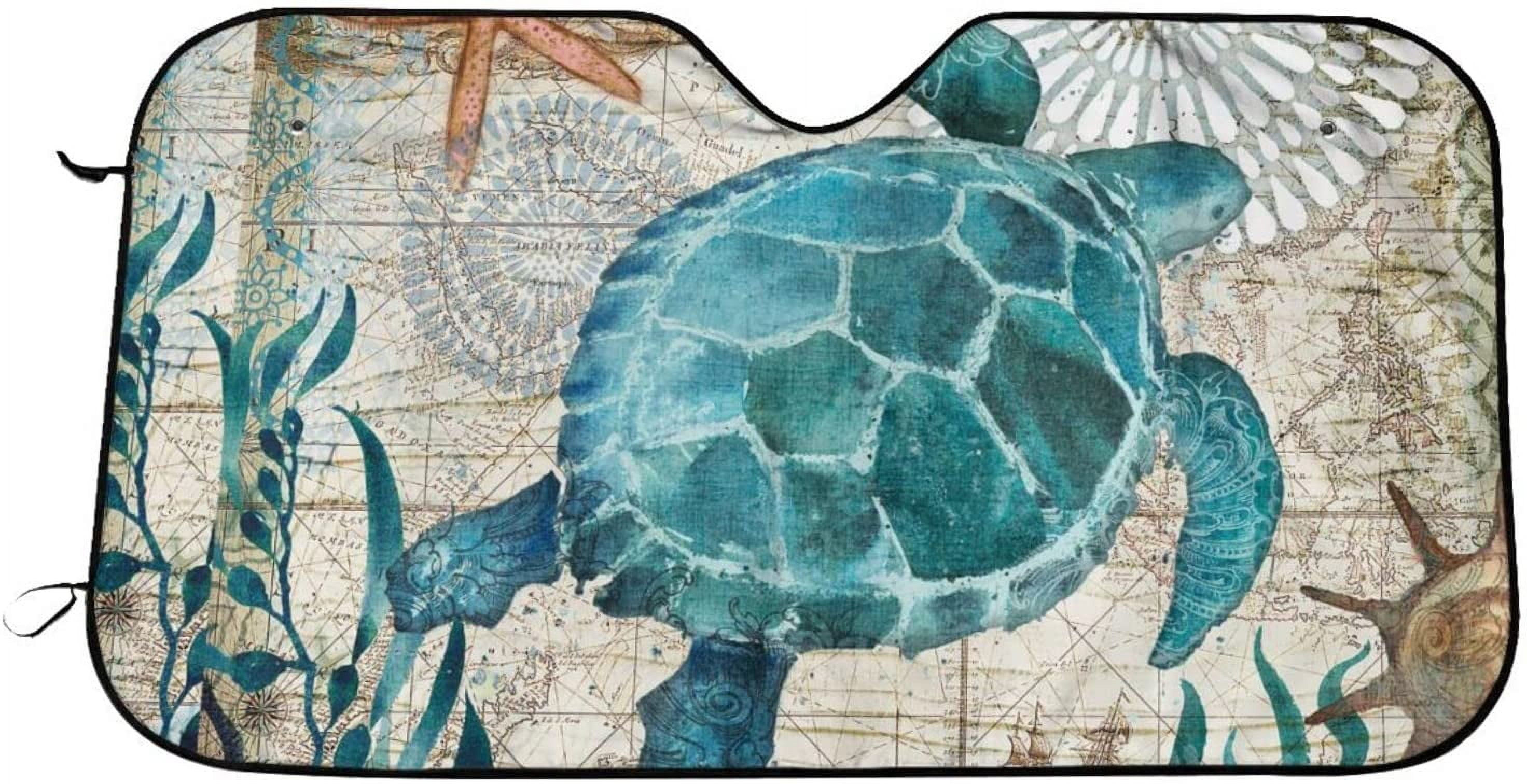 Nozidse Sunflower Design Car Sun Shade Windshield Cute Foldable