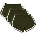 thumbnail image 1 of Npasoilc 3Pcs Plus Size Shorts for Women Yoga Gym Sport Shorts Yoga Dance Short Running Shorts Summer Shorts, 1 of 6