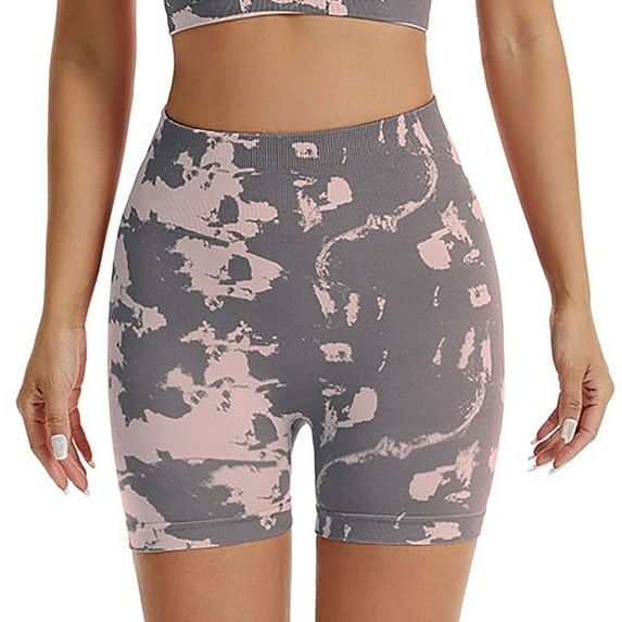 Npasoilc Athletic Shorts For Women Sweat Shorts Comfy High Waisted Running Shorts Sporty Short Workout Shorts Women's Christmas Running Printing Elasticity Pants Workout Leggings Yoga Pants