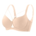 thumbnail image 1 of Npasoilc Back Closure Wirefree Bra for Women Seamless Push Up Racerback Comfortable Breathable Daily Underwear, 1 of 6