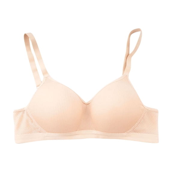 Npasoilc Backless Racerback Bra for Women Wirefree Seamless Push Up U-Shape Breathable Comfortable Daily Underwear