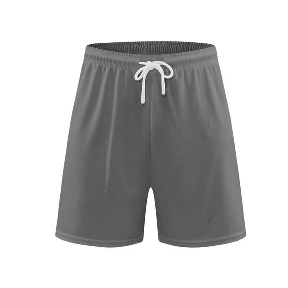 Npasoilc Beach Shorts for Men Drawstring Elastic Waist Athletic Shorts Mesh Thin Breathable Running Fitness Shorts Casual Loose Quick-Dry Shorts