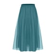 thumbnail image 1 of Npasoilc Bead Three Layer A-Line Midi Gauze Skirt for Women Casual Dance Performance Half Skirt, 1 of 6