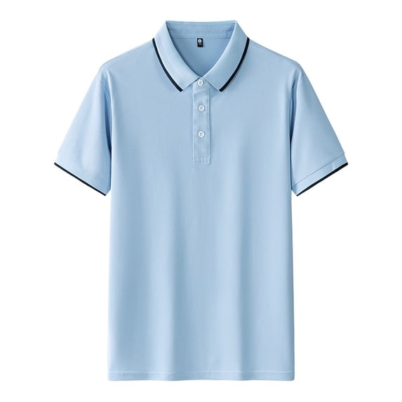 Npasoilc Business Shirts for Men Short Sleeve Button Turndown Collar Tops Lightweight Breathable Work Shirts Solid Color Casual Loose Lapel T-Shirts
