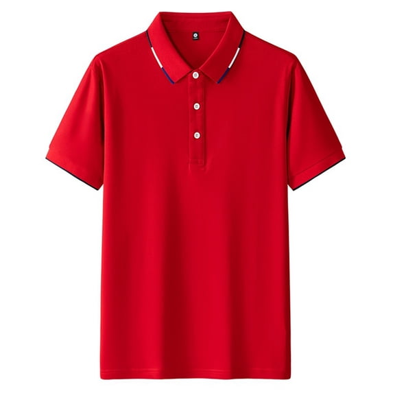 Npasoilc Business Shirts for Men Short Sleeve Button Turndown Collar Tops Lightweight Breathable Work Shirts Solid Color Casual Loose Lapel T-Shirts
