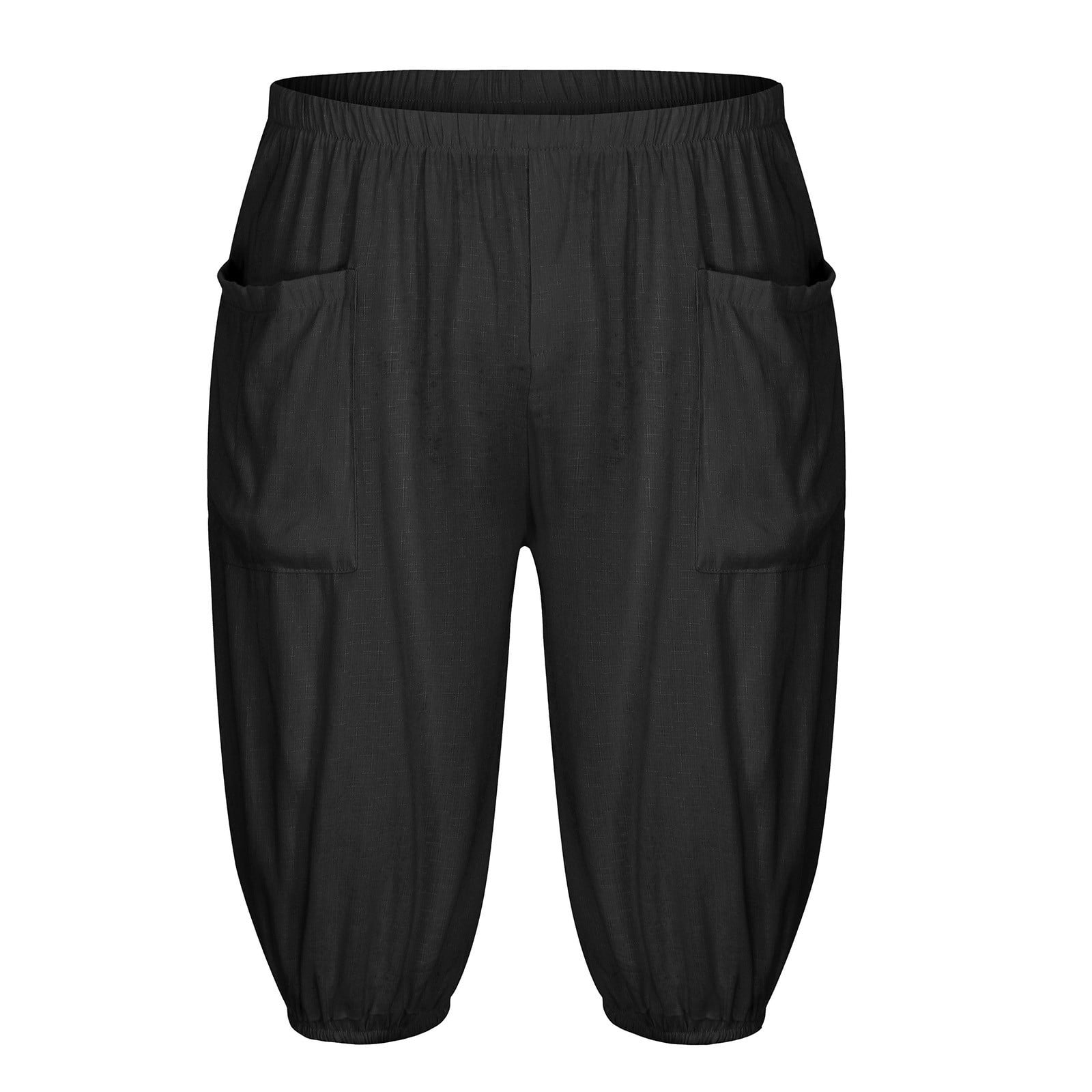 Npasoilc Cargo Shorts For Men Cotton Drawstring Stretch Short With ...