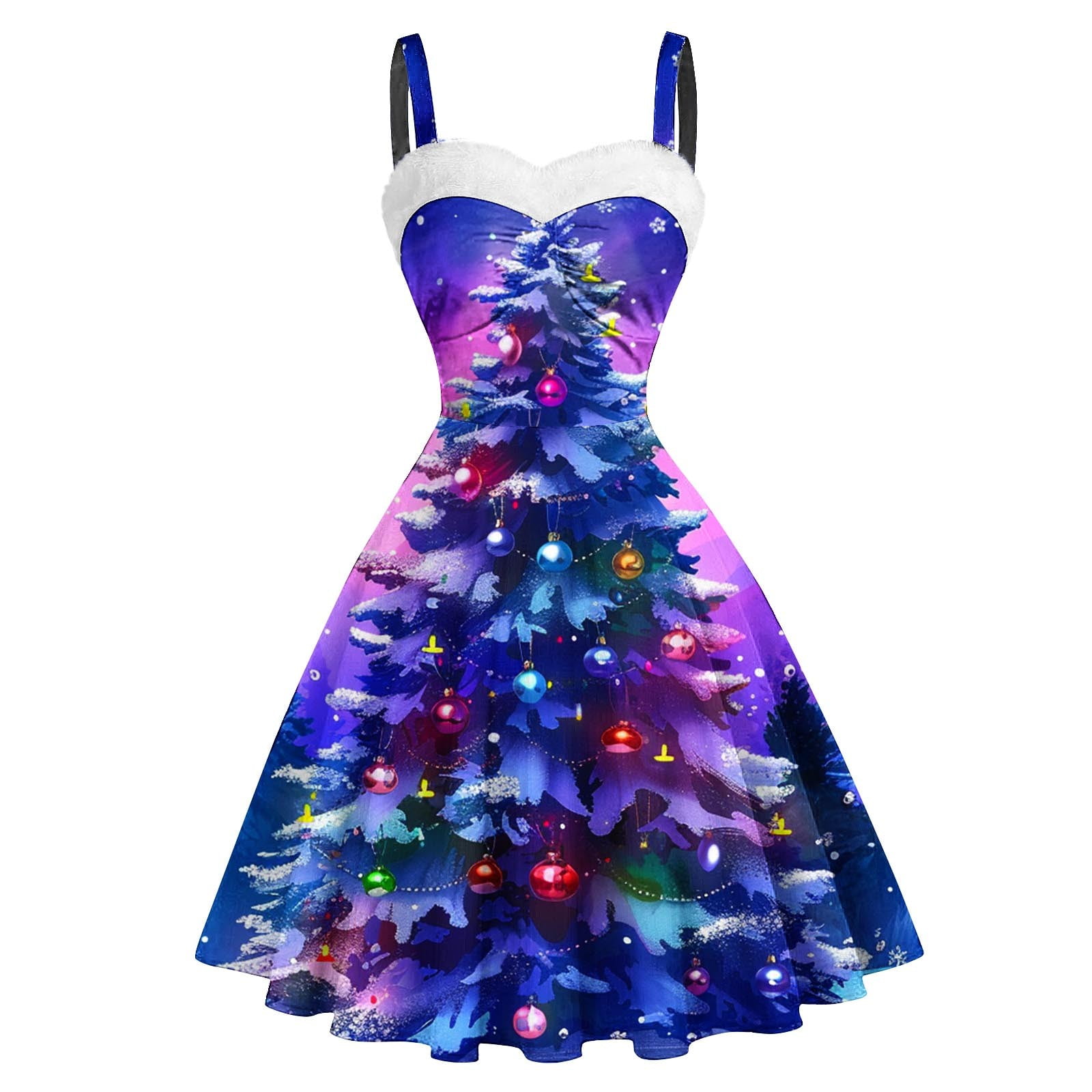 Npasoilc Christmas Dresses for Women Trendy Sleeveless Fleece V-Neck High Waist Ruffle Hem Suspender Dresses Funny Cute Christmas Printed Casual Loose Npasoilc Christmas Dresses for Women Trendy Sleeveless Fleece V-Neck High Waist Ruffle Hem Suspender Dresses Funny Cute Christmas Printed Casual Loose