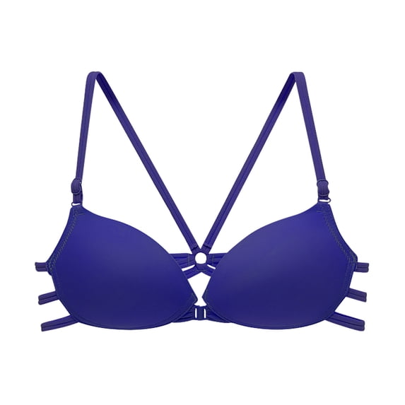 Npasoilc Cross Back Sports Bras For Women Strappy Medium Support Yoga Bra Bras No Underwire Push Up Bra Stretchy Comfortable Everyday Bras
