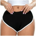 thumbnail image 1 of Npasoilc Dolphin Shorts for Women Summer Stretchy Satin High Waisted Elastic Waist Shorts Sports Yoga Gym Running Shorts Causal Hot Shorts, 1 of 7