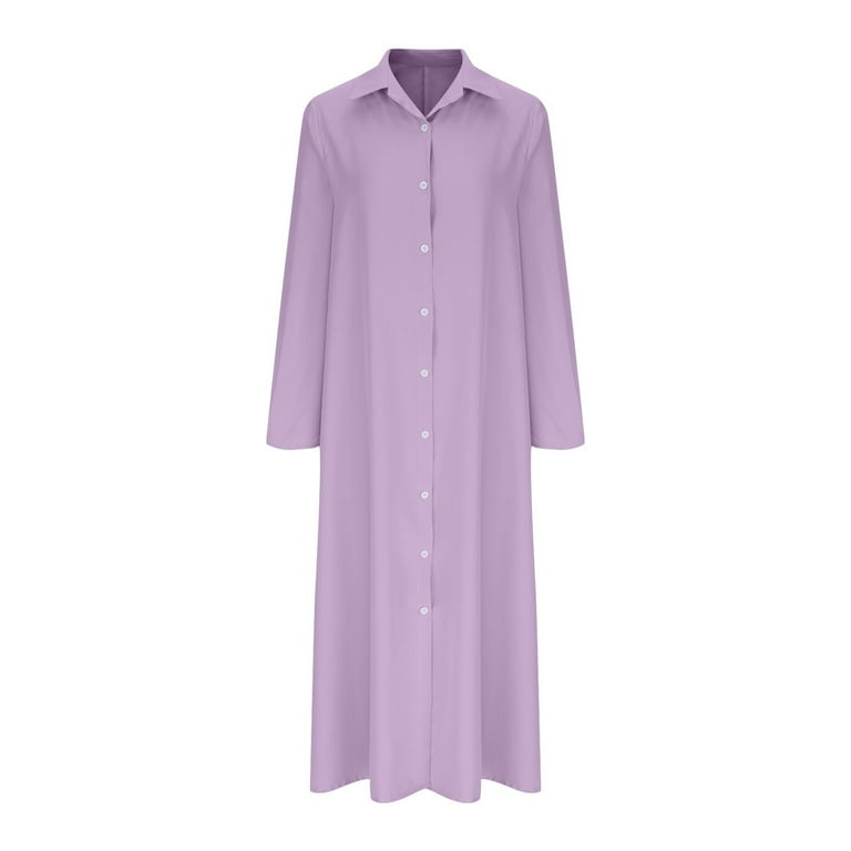 Casual Solid Buttons Turndown Collar Shirt Dress Dresses Casual Solid Buttons Turndown Collar Shirt Dress Dresses