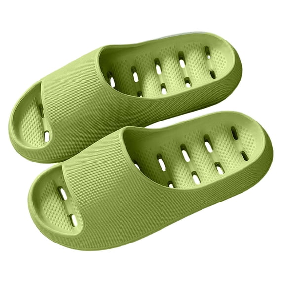 Npasoilc EVA Hollow Out Shower Slippers for Women,Quick Dry Bathroom Shoes Non-Slip Breathable Lightweight Arch Support for Home Indoor Daily Use