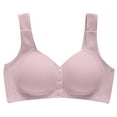 thumbnail image 1 of Npasoilc Front Button Bras For Women Front Closure Full Coverage Bras Breathable Bras Everyday Bras Sports Bras Sleep Bras No Underwire Cotton Bras, 1 of 9