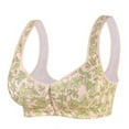 thumbnail image 1 of Npasoilc Front Closure Bra for Women Wirefree Leopard Print Push Up Side Support Lifting Comfortable Daily Underwear, 1 of 9