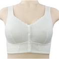 thumbnail image 1 of Npasoilc Front Closure Bras For Women Everyday Snap Bras Front Buttons Bras Sports Bras Soft Push Up Wirefree Bra Full Coverage Comfort Bras, 1 of 5