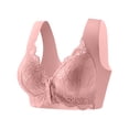 thumbnail image 1 of Npasoilc Front Open Bras for Women Full Coverage Bra Wireless Underwear Bra Lace Patchwork Bra Thin Tank Bras, 1 of 9