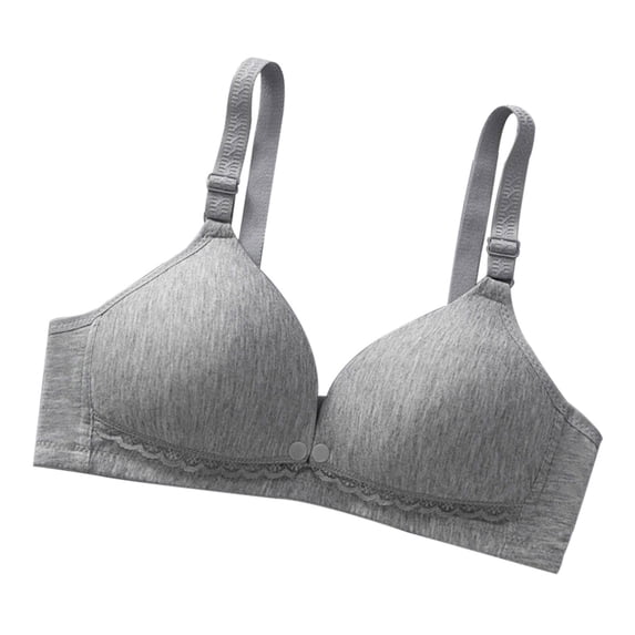 Npasoilc Full Coverage Bra for Women Solid Color No Underwire Gathered Cups Comfortable Wireless Bras,Pregnant Women'S Breastfeeding Underwear