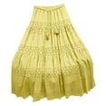 thumbnail image 1 of Npasoilc Heavy Lace Stitching Crochet Maxi Skirt for Women High Waist Large Hem Half Skirt, 1 of 6