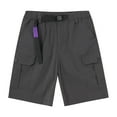 thumbnail image 1 of Npasoilc Hiking Cargo Shorts for Men Expandable Waist Outdoor Lightweight Camping Solid Color Shorts with Multi Pockets, 1 of 3