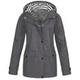 thumbnail image 1 of Npasoilc Jackets For Women Casual Hoodie Full Zip Fall Coat With Pockets Waterproof Rain Jacket Trench Coats Travel Jacket Cycling Jacket, 1 of 6