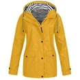 thumbnail image 1 of Npasoilc Coats For Women Waterproof Rain Coats Casual Hoodie Full Zip Travel Coats With Pockets Trench Coats Cycling Coats Fall Coat, 1 of 1