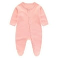thumbnail image 1 of Npasoilc Jumpsuits For Baby Girls Casual Pajamas Comfy Sleeper Jumpsuit Boy Casual Long Sleeve Button Down Onesie Outwear Toddler Jacket, 1 of 2