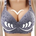 thumbnail image 1 of Npasoilc Leopard-Print Front Closure Bras for Women De Cup Wireless Push-Up Side Coverage Anti-Sagging Full Coverage Comfortable Daily Wear Supportive Lingerie, 1 of 9