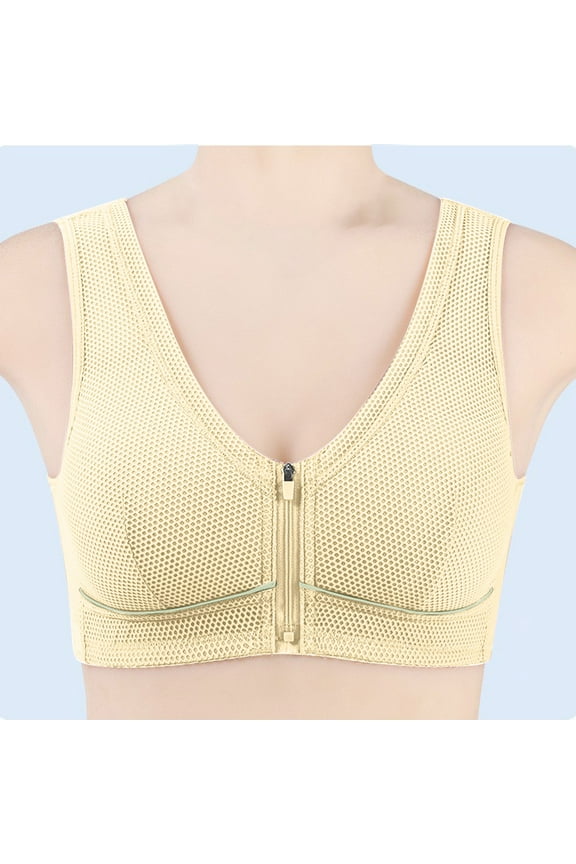 Leopard-Print Front Closure Bras for Women De Cup Wireless Push-Up Side Coverage Anti-Sagging Full Coverage Comfortable Daily Wear Supportive Lingerie