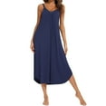 thumbnail image 1 of Npasoilc Long Nightgowns For Women Sleeveless Nightshirt Pleats V Neck Full Slip Nightdress Sleepswear Chemise Summer Lounge Dress Home Clothes, 1 of 7