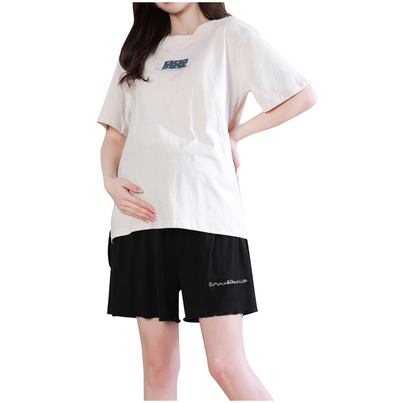 Saashi Woman Shorts Leggings Maternity Soft Breathable Adjustable Waist main image 0