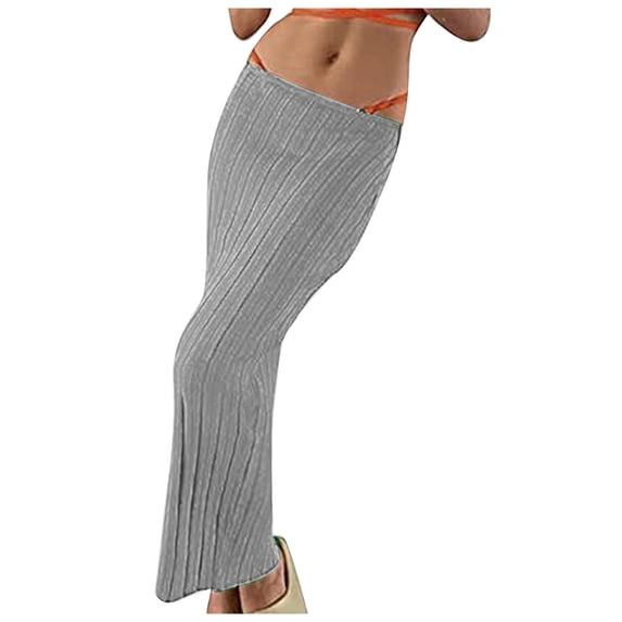 Npasoilc Mid Length Skirt for Women Versatile Home Resort Beach Casual Half Skirt