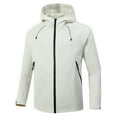 thumbnail image 1 of Npasoilc Mountain Waterproof Ski Rain Jacket for Men Fall Winter Windproof Long Sleeve Hooded Casual Warm Outwear Coat Solid Color Zipper Outdoor Interchange Jacket, 1 of 4
