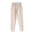thumbnail image 1 of Npasoilc Pants for Men Drawstring Elastic Waist Tapered-Leg Side Zipper Low Slip Breathable Athletic Outdoor Trousers Casual Loose Sweatpants with Pockets, 1 of 6