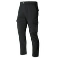thumbnail image 1 of Npasoilc Pants for Men Button Stretchy Straight-Leg Outdoor Casual Breathable Trousers Solid Color Sweatpants with Multi Pockets, 1 of 9