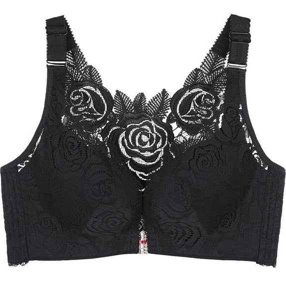 Npasoilc Plus Size Front Open Bras for Women Full Coverage Bra Wireless Seamless Bra without Steel Rings Bras Thin Tank Bras Sports Bra Daily Underwear