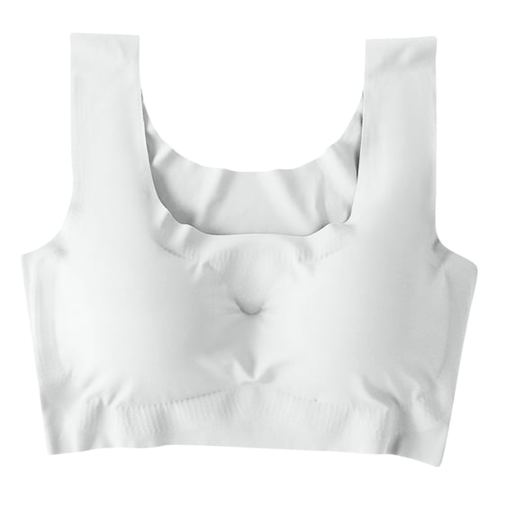 Npasoilc Plus Size Seamless Sports Bra for Women Cooling Racerback Lightweight Soft Comfortable Everyday Underwear