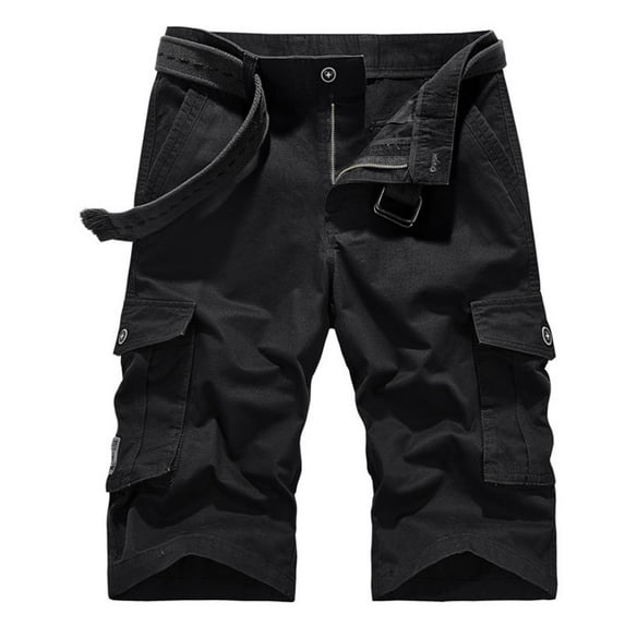 Npasoilc Pudolla Men's Hiking Cargo Shorts 9" Lightweight Outdoor Work Shorts for Men Travel Golf Camping Casual with 5 Zipper Pockets