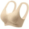 thumbnail image 1 of Npasoilc Racerback Bra for Women Wirefree Adjustable Straps Breathable Lightweight Comfortable Daily Underwear, 1 of 9