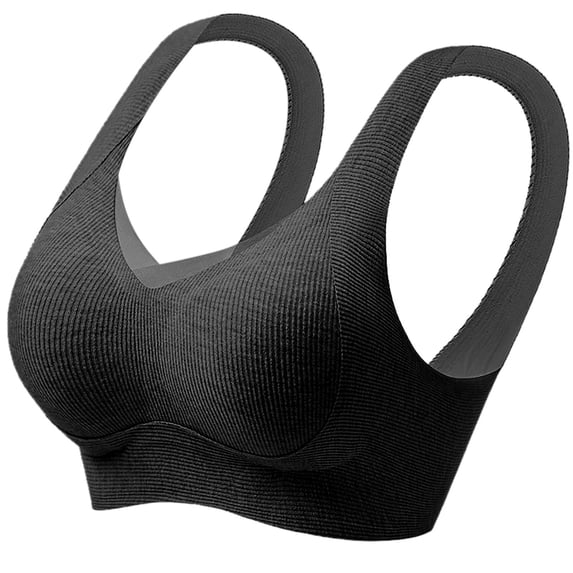 Npasoilc Racerback Bra for Women Wirefree Adjustable Straps Breathable Lightweight Comfortable Daily Underwear