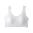 thumbnail image 1 of Npasoilc Racerback Bra for Women Wirefree Fixed Cups Tube Top Style Wide Shoulder Strap Comfortable Daily Underwear, 1 of 4
