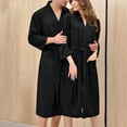 thumbnail image 1 of Npasoilc Robes For Women Long Waffle Couple Bathrobe Soft Lightweight Full Length Loungewear Pajamas Housecoats Nightgown Sleepwear, 1 of 2