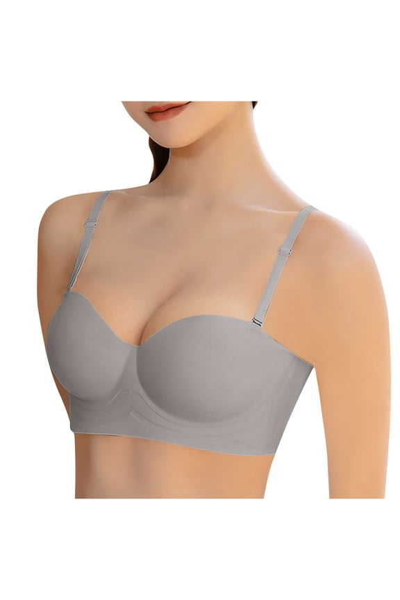 Seamless Half Cup Wireless Bras for Women Lace Push-Up Small Chest Enhancing Lifting Anti-Sagging Side Coverage Full Coverage Daily Wear Lingerie