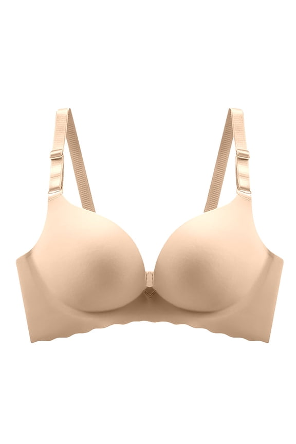 Seamless One-Piece Wireless Bras for Women Smooth Comfortable Small Chest Gathering Push-Up Side Coverage Full Coverage Daily Wear Lingerie