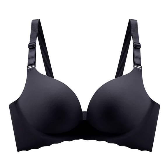 Npasoilc Seamless One-Piece Wireless Bras for Women Smooth Comfortable Small Chest Gathering Push-Up Side Coverage Full Coverage Daily Wear Lingerie