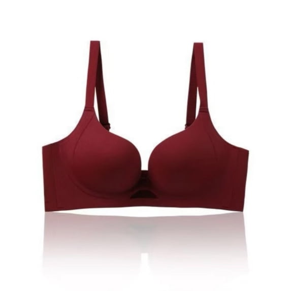 Npasoilc Seamless Wireless Push-Up Bras for Women Small Chest Enhancer Lifting Anti-Sagging Side Coverage Comfortable Breathable Full Coverage Daily Wear Lingerie