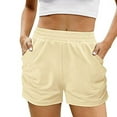 thumbnail image 1 of Npasoilc Shorts for Women High Waisted Elastic Waist shorts Casual Jogger with Pockets, 1 of 8