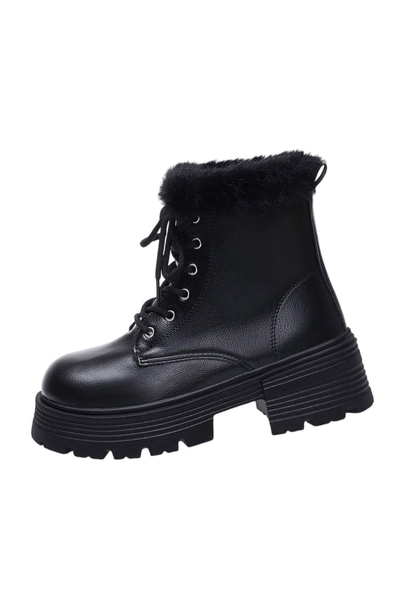 Snow Boots for Women,Winter Boots,Ankle Boots and Fluff Boots With Fleece,Fur Lined Short Boots