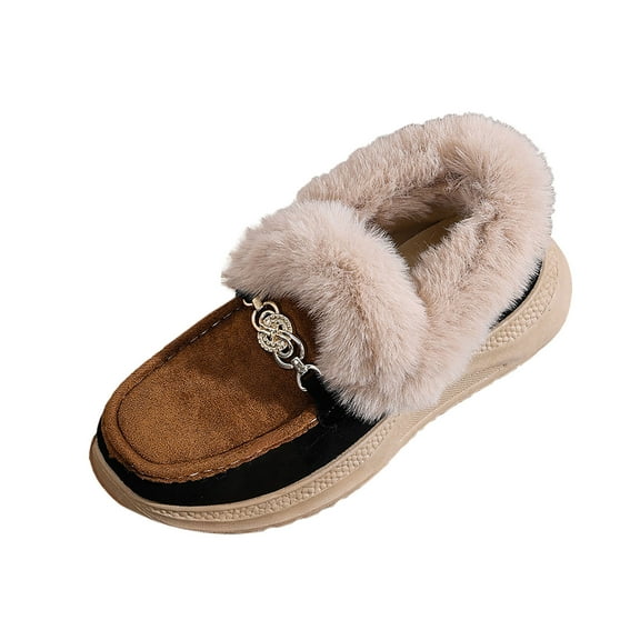 Npasoilc Snow Boots for Women,Winter Boots,Ankle Boots and Fluff Boots With Fleece,Fur Lined Short Boots