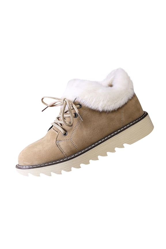 Snow Boots for Women,Winter Boots,Ankle Boots and Fluff Boots With Fleece,Fur Lined Short Boots