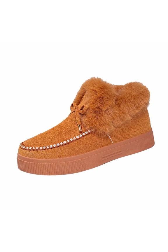 Snow Boots for Women,Winter Boots,Ankle Boots and Fluff Boots With Fleece,Fur Lined Short Boots
