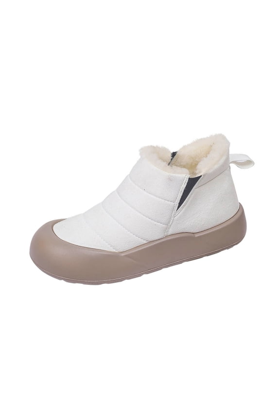 Snow Boots for Women,Winter Boots,Ankle Boots and Fluff Boots With Fleece,Fur Lined Short Boots